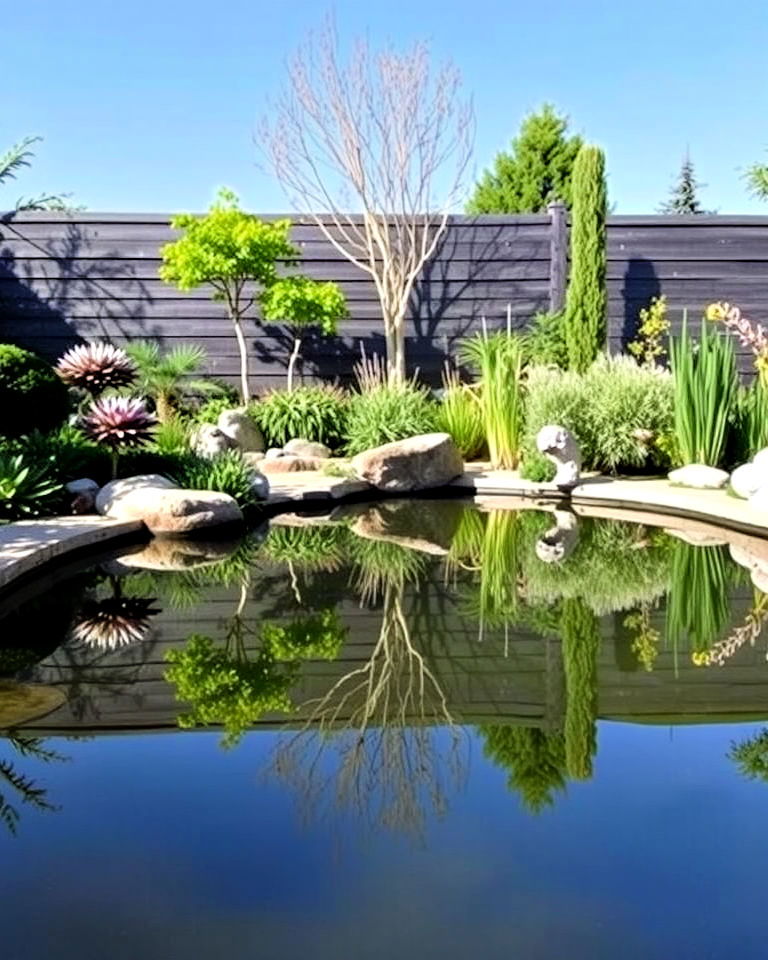elegant reflective mirror pond design - 15 Farm Pond Ideas