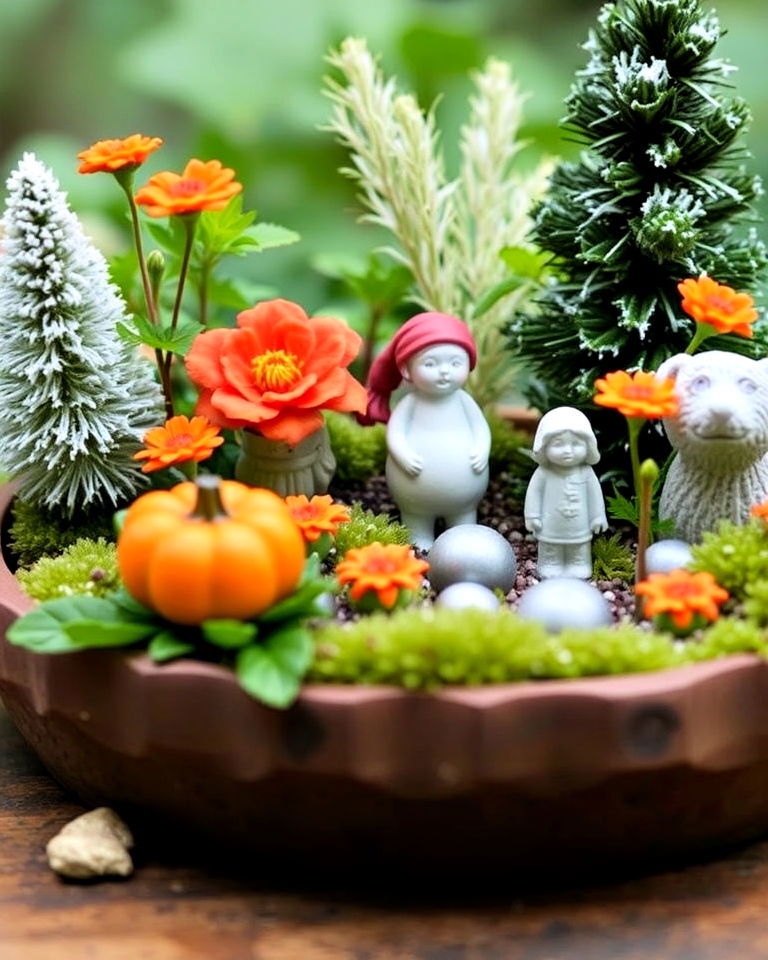 elegant seasonal miniature garden - 20 Miniature Garden Ideas