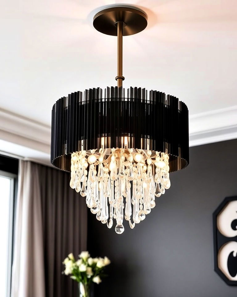 elegant statement ceiling light fixtures - 30 Baddie Room Ideas