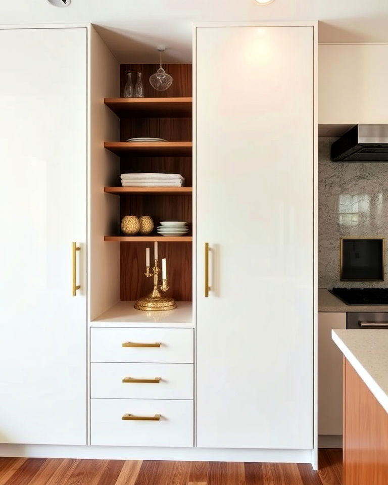 elegant streamlined cabinetry - 30 Art Deco Interior Design Ideas