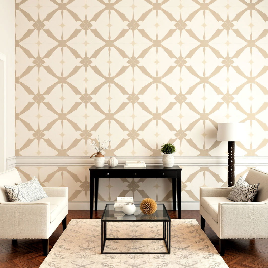 elegant symmetrical geometric patterns - 25 Geometric Accent Wall Ideas