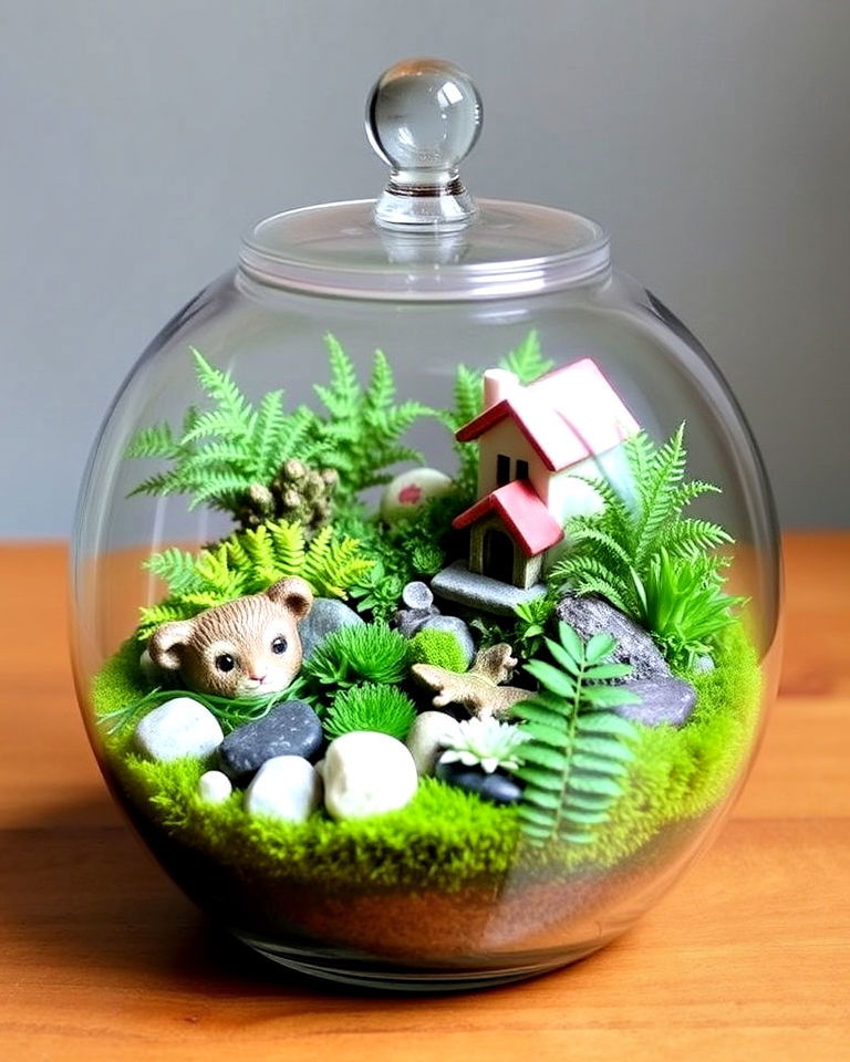 elegant terrarium miniature garden - 20 Miniature Garden Ideas