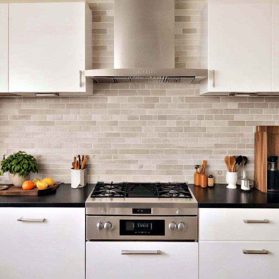 elegant thin tiles - 40 Galley Kitchen Ideas