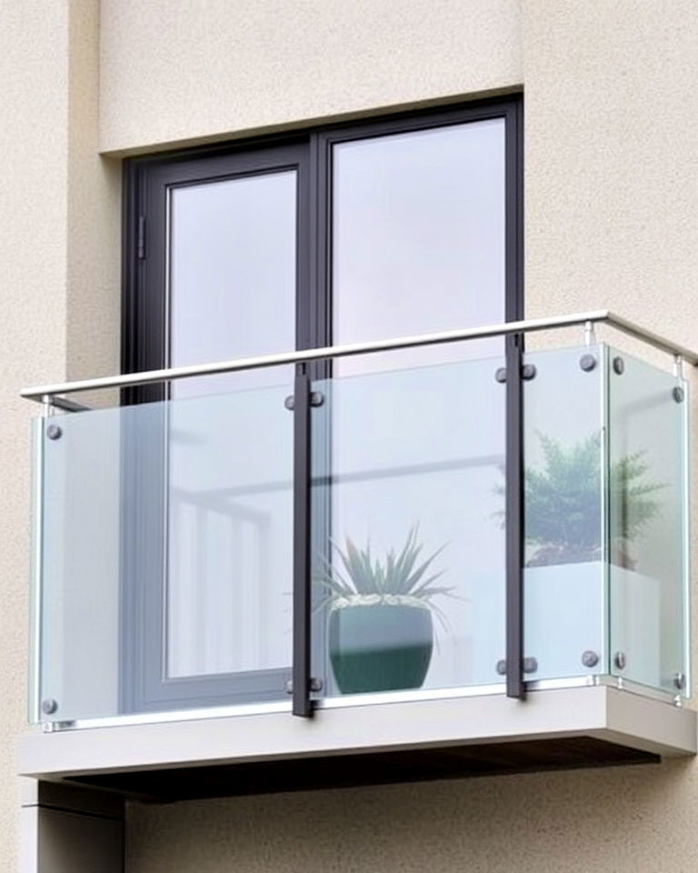 elegant transparent acrylic railing - 25 Balcony Railing Design Ideas