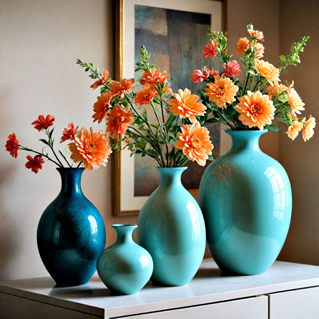 elegant vases as decor pieces - 40 Aesthetic Room Ideas