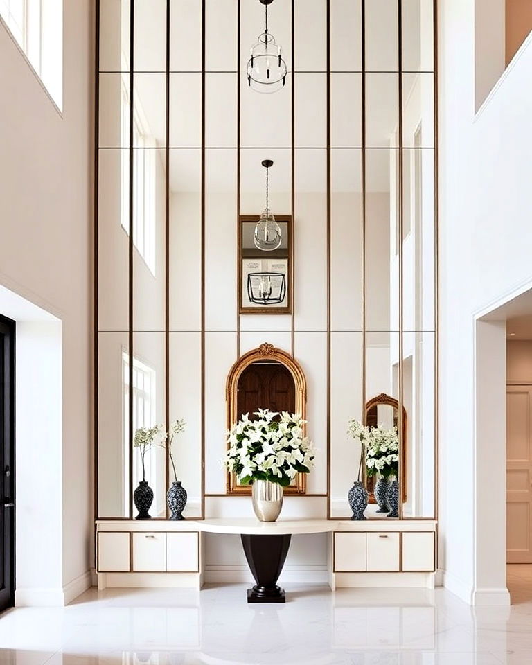 elegant vertical mirror wall ideas - 30 Mirror Gallery Wall Ideas