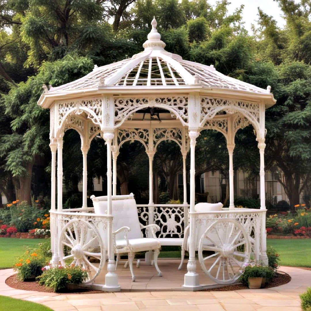 elegant victorian carriage gazebo - 40 Gazebo Design Ideas