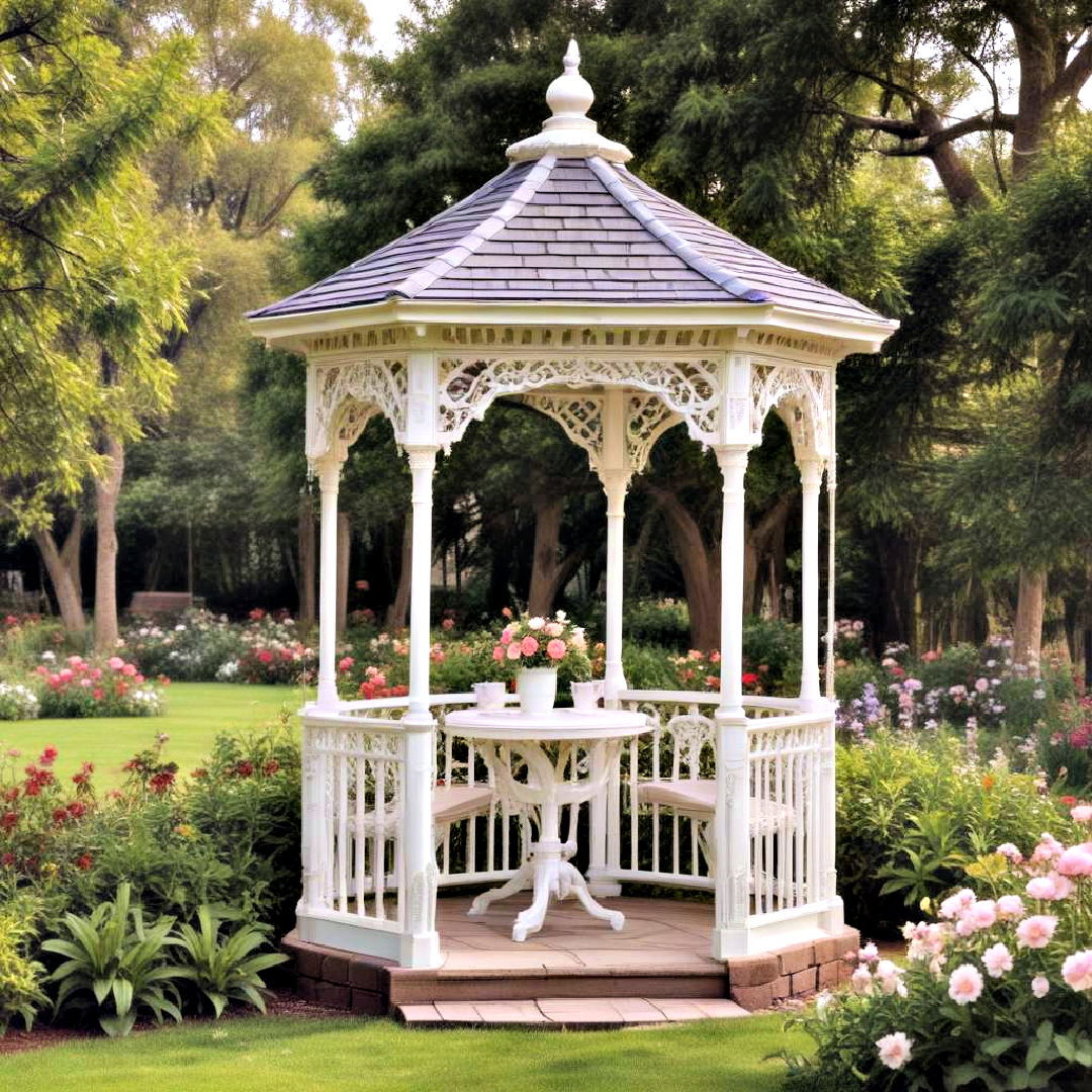 elegant victorian tea gazebo - 40 Gazebo Design Ideas