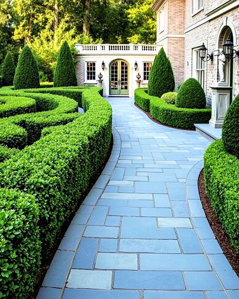 elegant wide bluestone walkway - 15 Bluestone Walkway Ideas