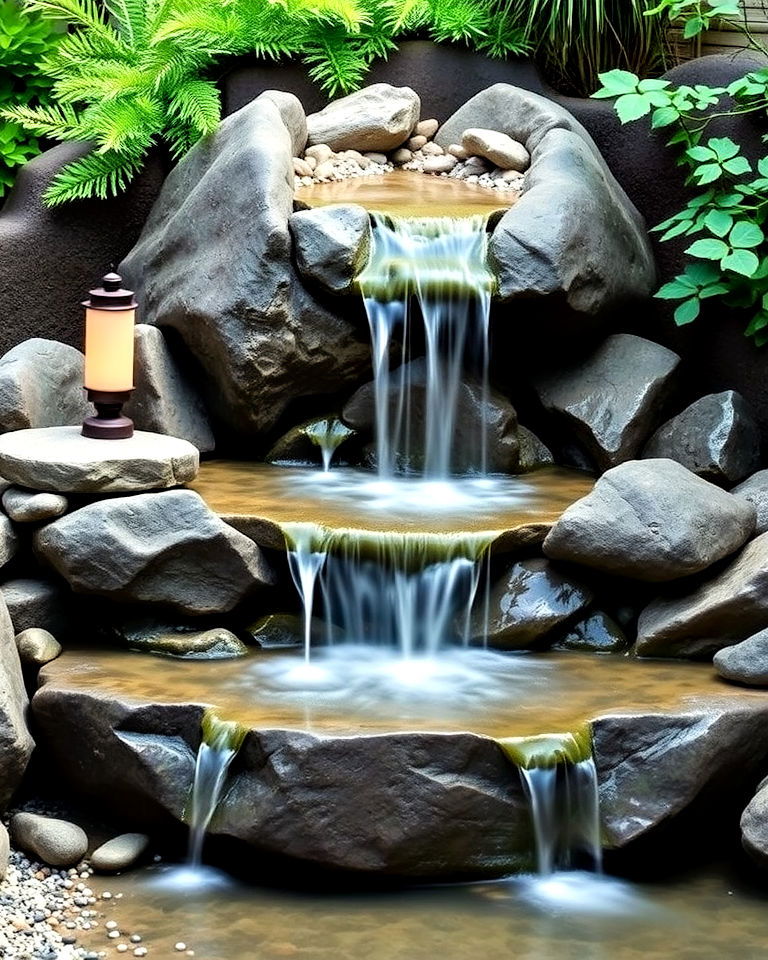 elegant zen garden waterfall - 25 Waterfall Design Ideas
