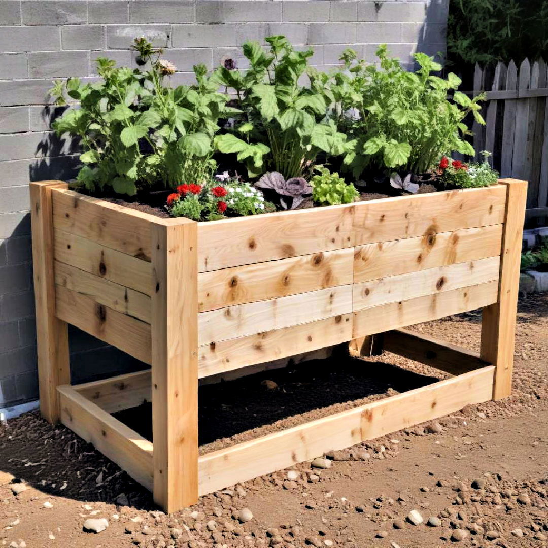elevated raised garden bed for patio - 40 Raised Garden Bed Ideas