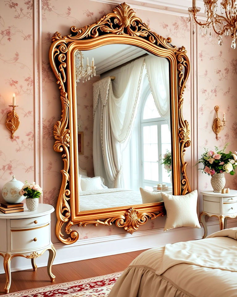 enchanted mirror for elegance - 25 Princess Room Ideas