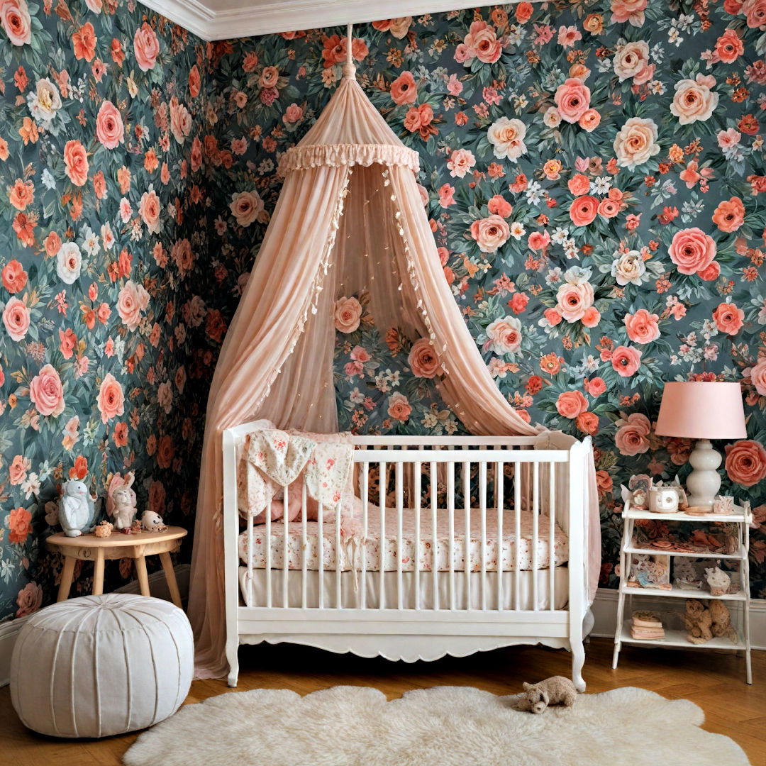 enchanting haven with the floral fantasy - 40 Nursery Ideas