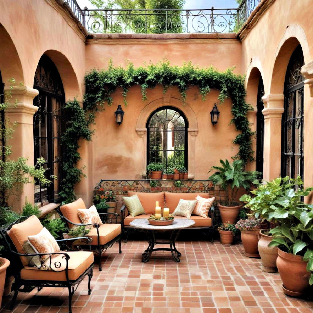 enclosed patio with mediterranean escape - 25 Enclosed Patio Ideas