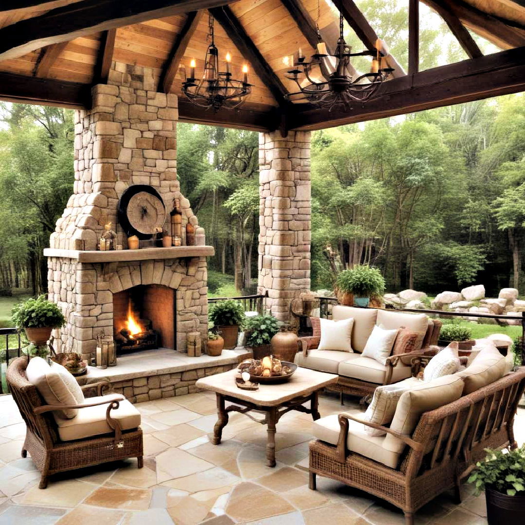 enclosed patio with rustic retreat - 25 Enclosed Patio Ideas