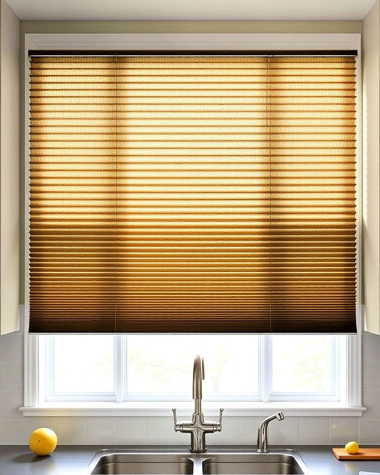 energy efficient cellular shades - 15 Kitchen Blinds Ideas