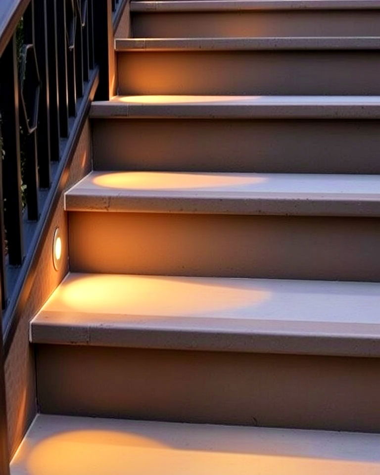 energy efficient step lighting - 40 Garden Lighting Ideas