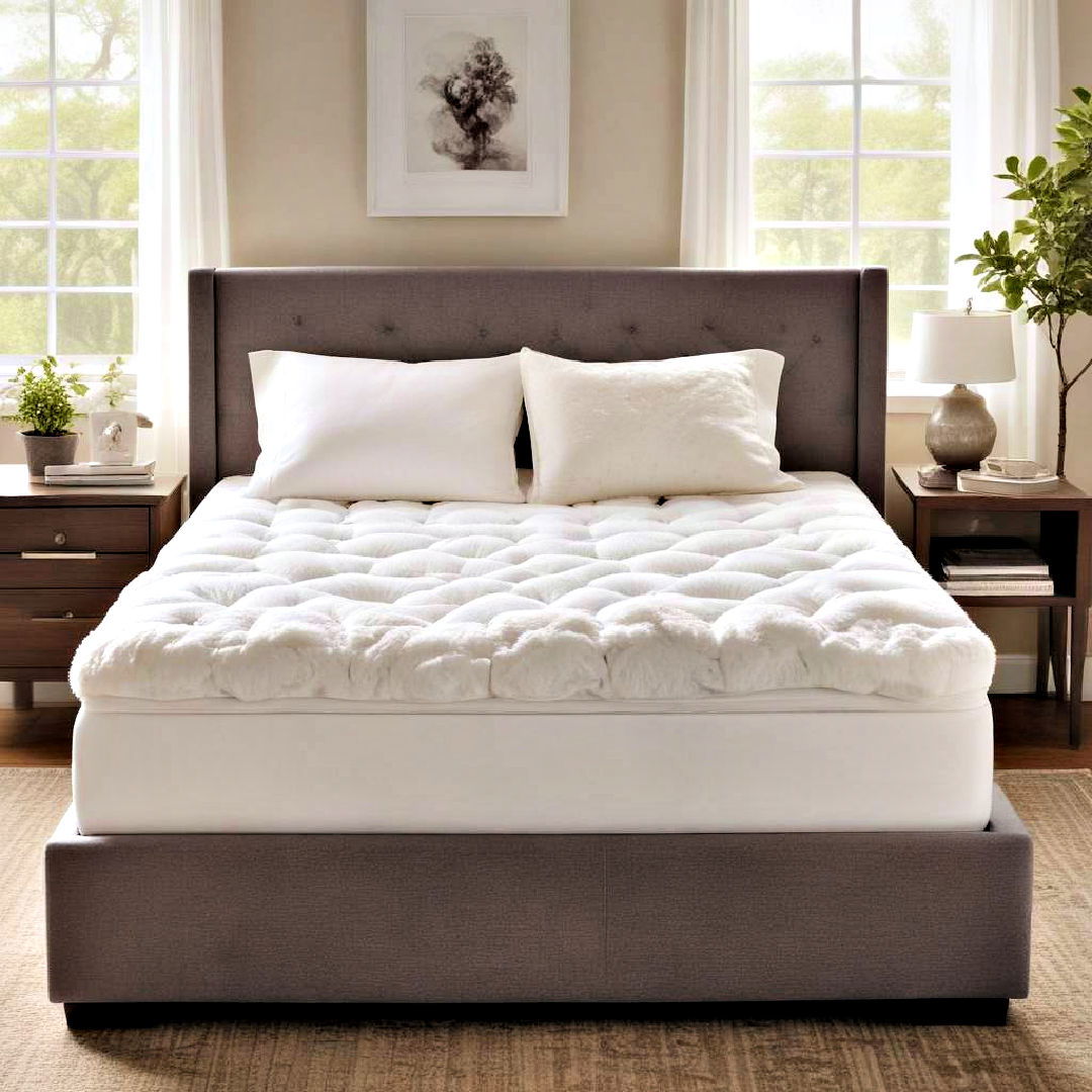 enhance comfort with cozy mattress topper - 40 Cozy Bedroom Ideas