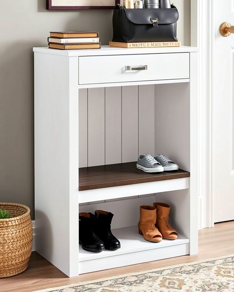 entryway minimalist shoe cabinet - 50 Foyer Decor Ideas