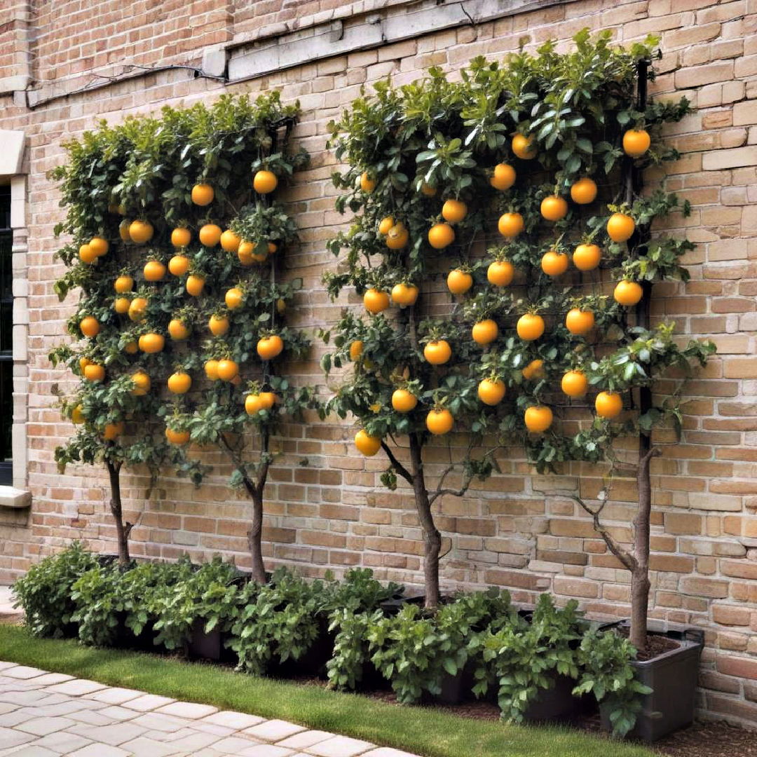 espalier trees for landscaping - 40 Small Backyard Landscaping Ideas