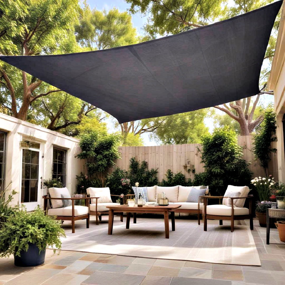 essential shade sail - 40 Backyard Ideas