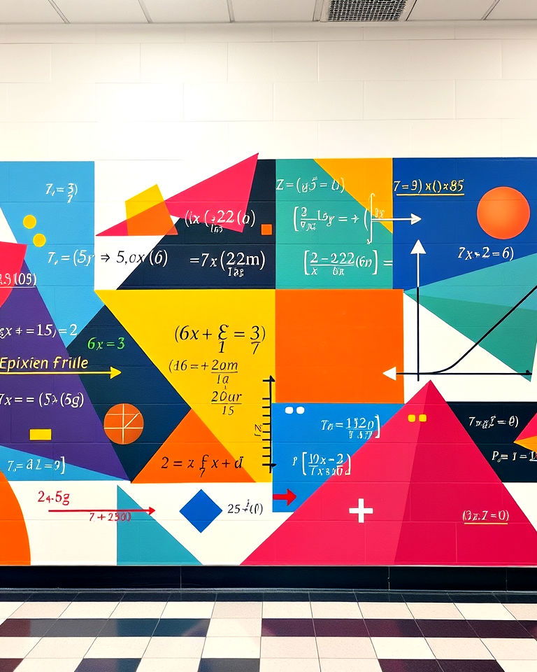 exploring algebra through art mural - 20 Math Mural Ideas