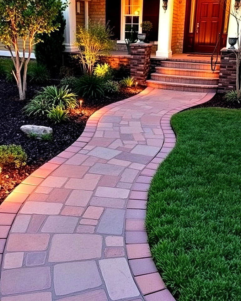 exterior home renovation with paved walkway - 30 Exterior Home Remodeling and Renovation Ideas