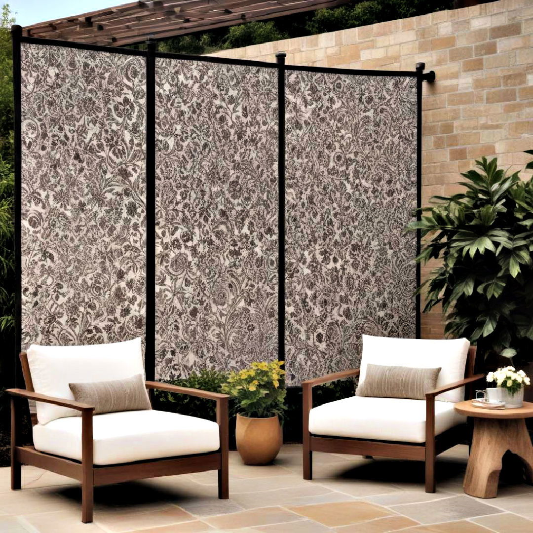 fabric screen for outdoor privacy - 30 Outdoor Privacy Screen Ideas