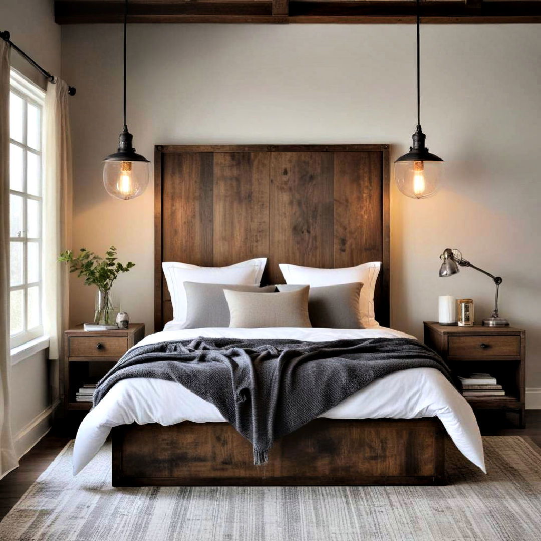 factory inspired lighting ideas - 20 Industrial Bedroom Ideas