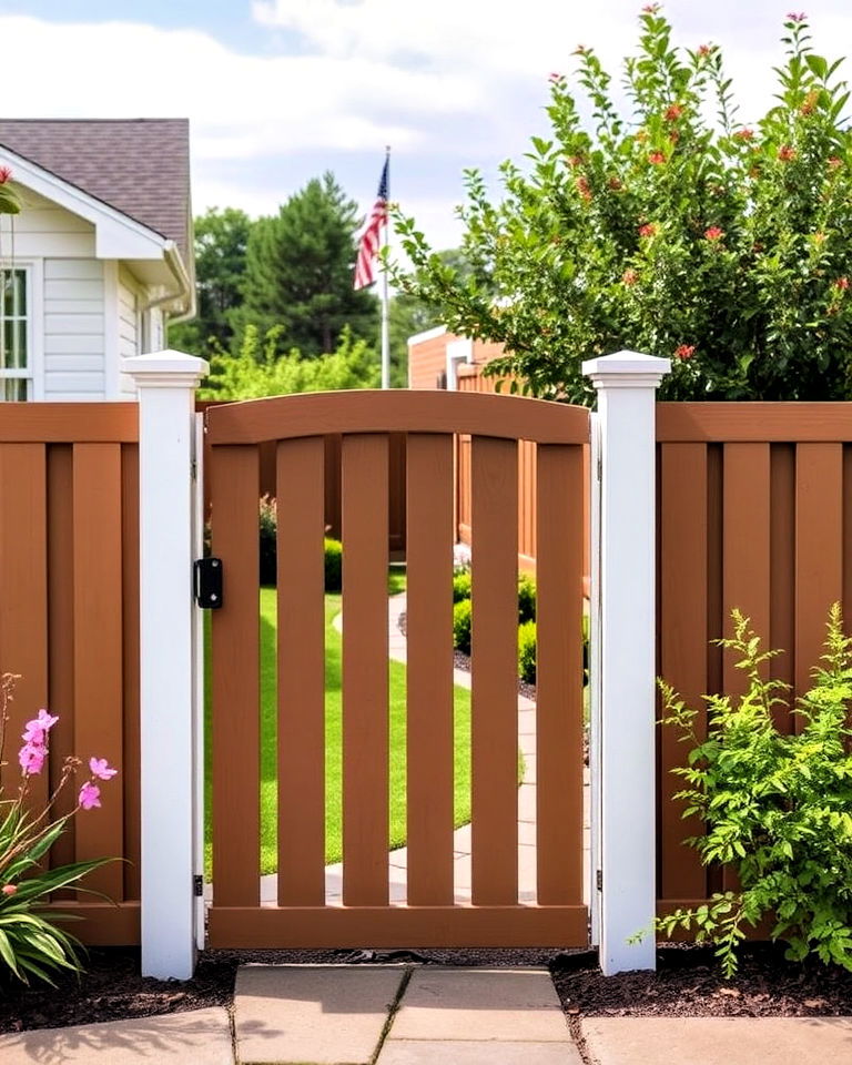 fade resistant chestnut vinyl fence - 25 Vinyl Fence Colors