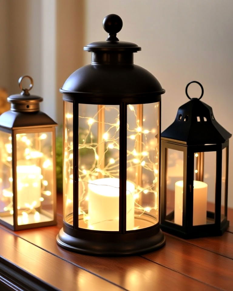 fairy lights lanterns for whimsical decor - 30 Lantern Decor Ideas