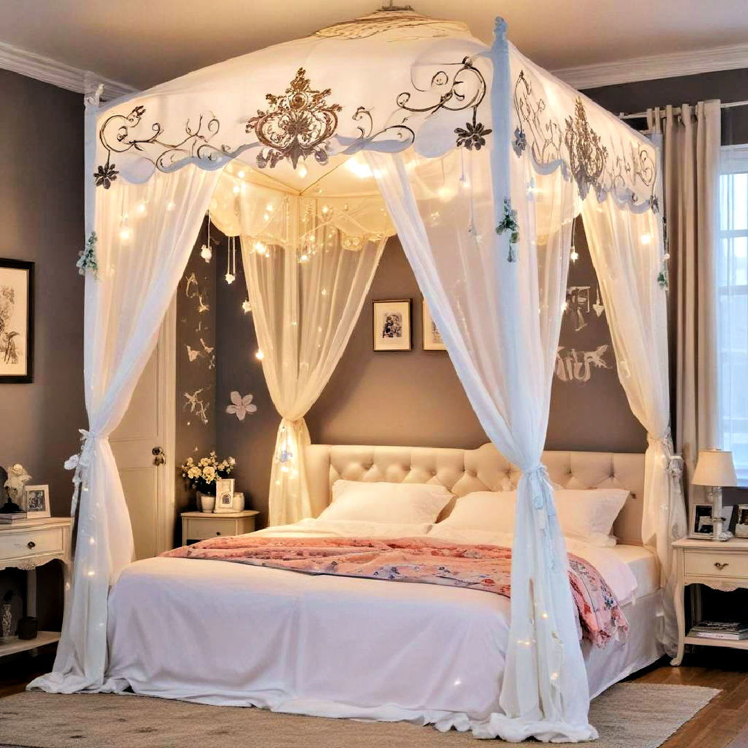 fairy tale bed canopy - 40 Anime Room Ideas