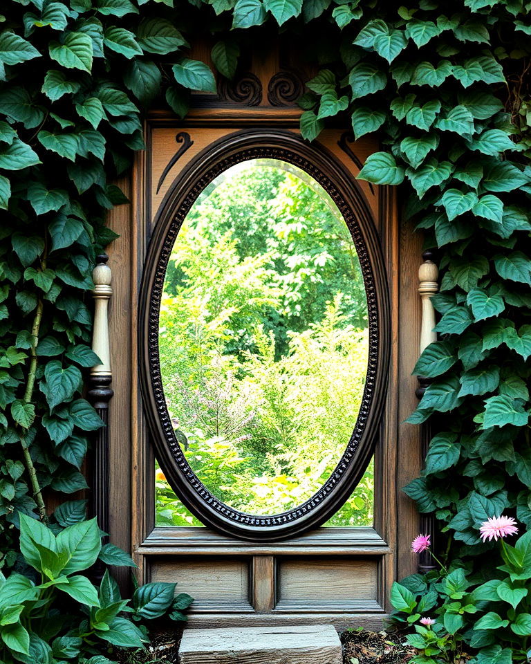 fairytale garden with mirror illusion wall - 20 Fairytale Garden Ideas