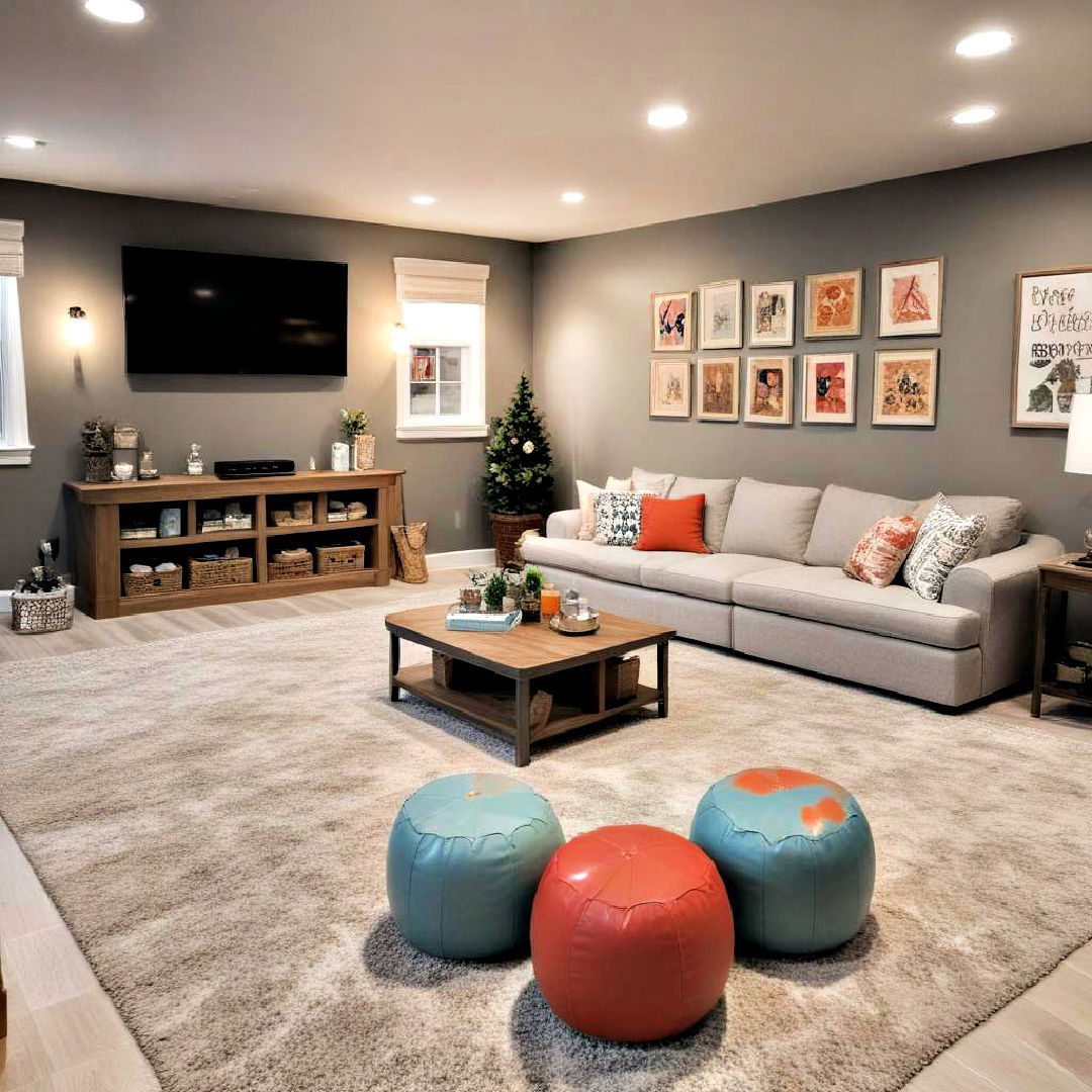 family friendly basement game room - 25 Basement Game Room Ideas