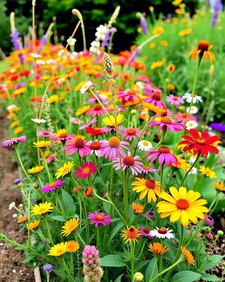 farmhouse aesthetic wildflower borders - 20 Farmhouse Garden Ideas