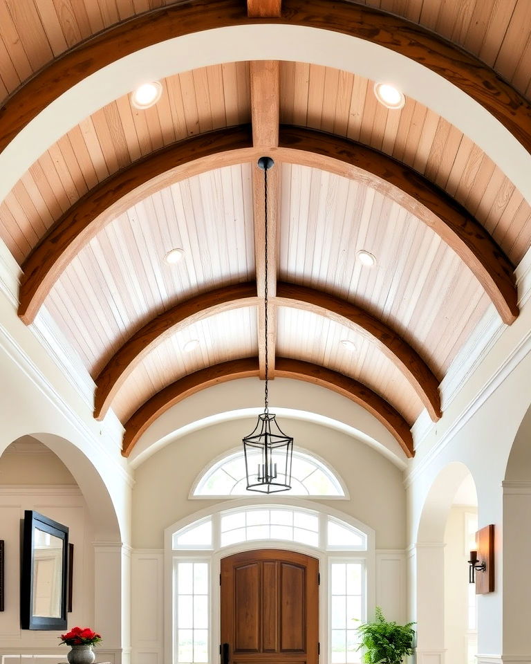 farmhouse arched ceiling - 20 Farmhouse Ceiling Ideas