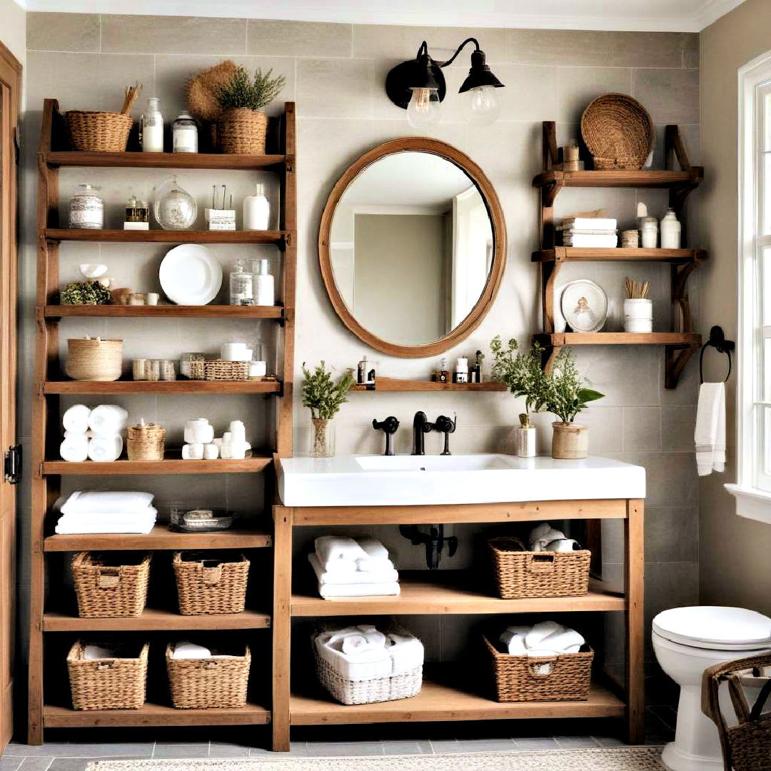 farmhouse inspired bathroom decor - 40 Bathroom Decor Ideas