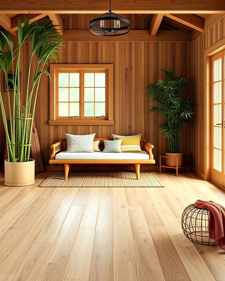 farmhouse interior with bamboo flooring - 40 Farmhouse Flooring Ideas