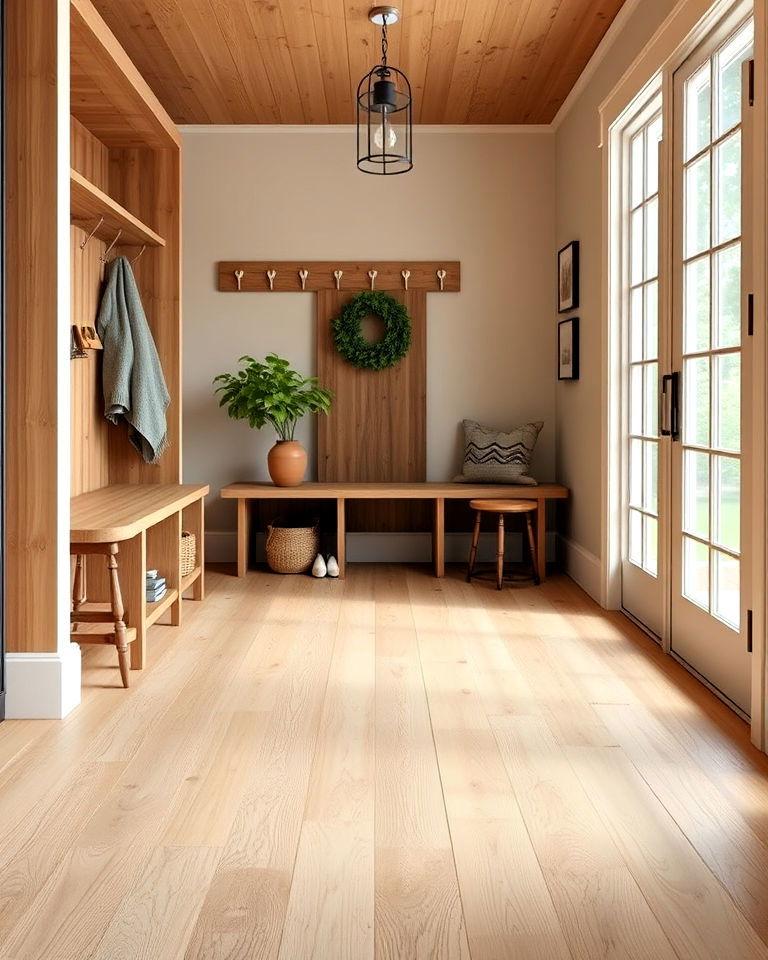 farmhouse style natural hickory floor - 30 Wood Floor Colors