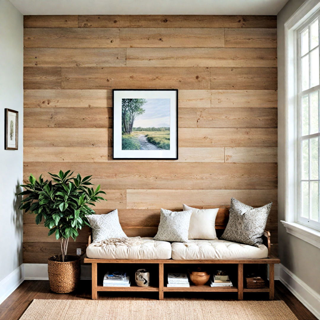 farmhouse style shiplap wall - 30 Wall Covering Ideas