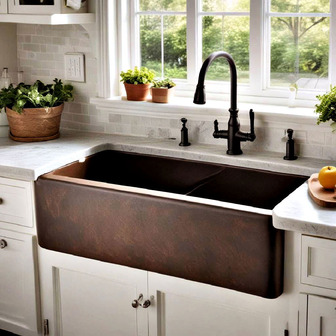 farmhouse style sink - 40 Kitchen Decor Ideas
