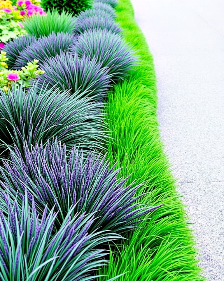 faux grass along pathways - 20 Landscaping With Artificial Plants