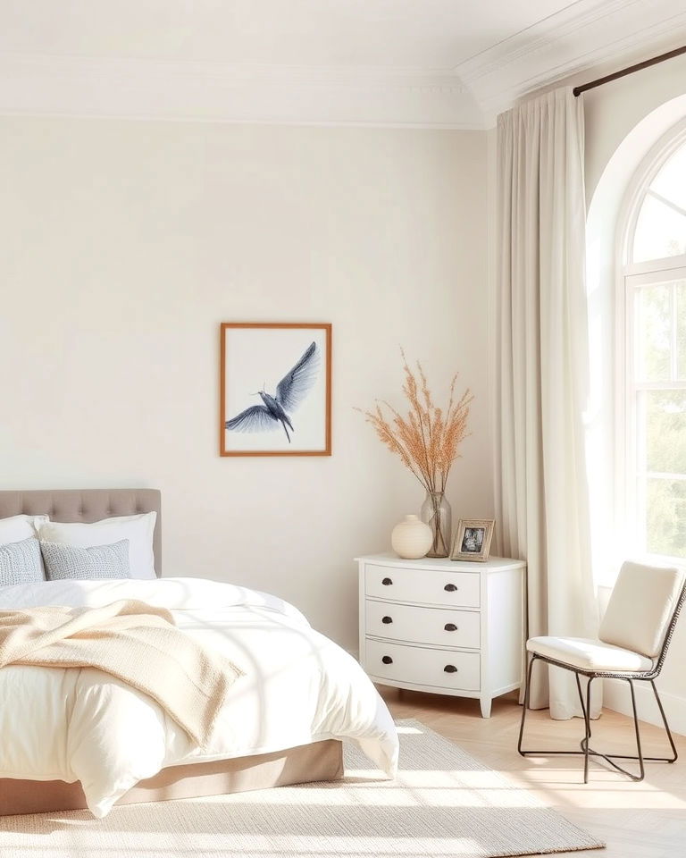 feather down paint color for room - 20 Off-white Paint Colors for Room