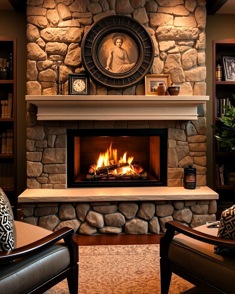 fireplace for cigar room - 20 Cigar Room Ideas