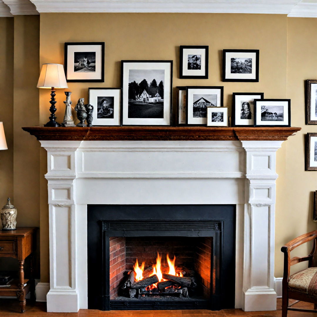 fireplace mantel gallery wall - 40 Gallery Wall Ideas
