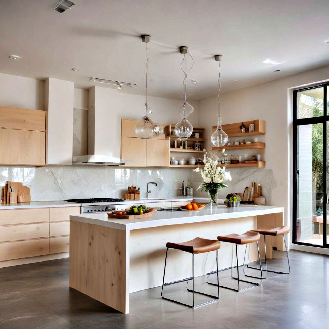 floating kitchen island for extra workspace - 40 Kitchen Island Ideas