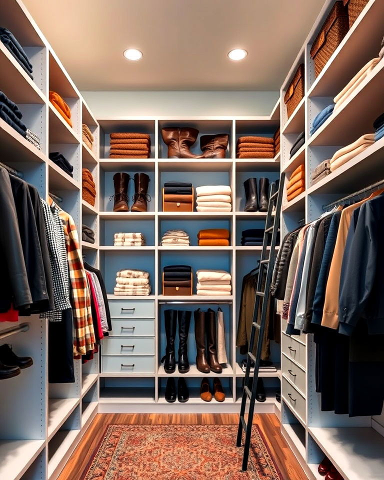 floor to ceiling shelving for dressing room - 30 Dressing Room Ideas