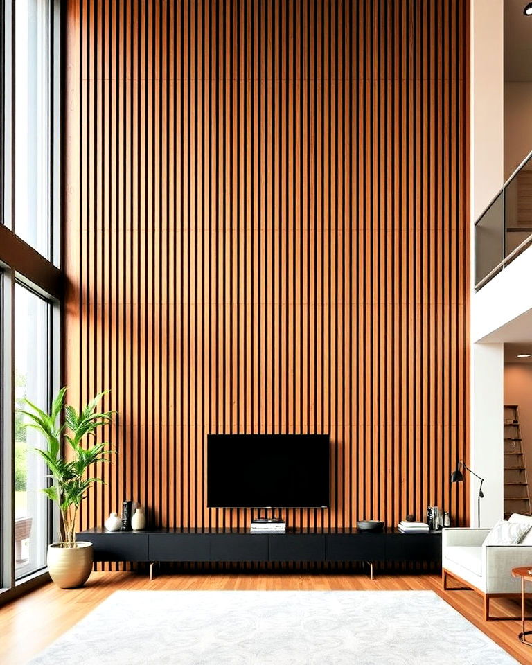 floor to ceiling slat accent wall ideas - 40 Wood Slat Accent Wall Ideas