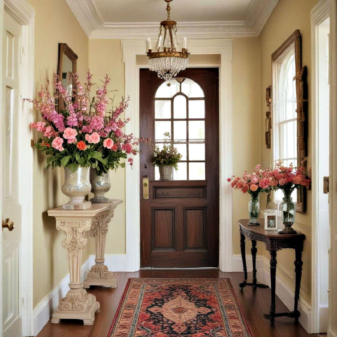 floral arrangements for victorian hallway - 20 Victorian Hallway Ideas