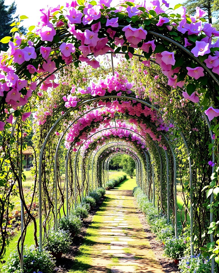 floral canopy tunnel for fairytale garden - 20 Fairytale Garden Ideas